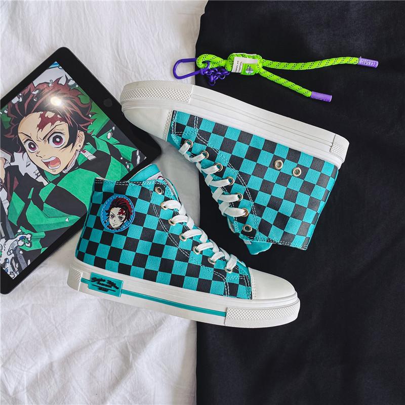Checkered Tanjiro Shoes