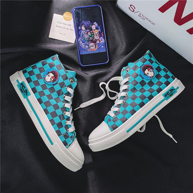 Checkered Tanjiro Shoes