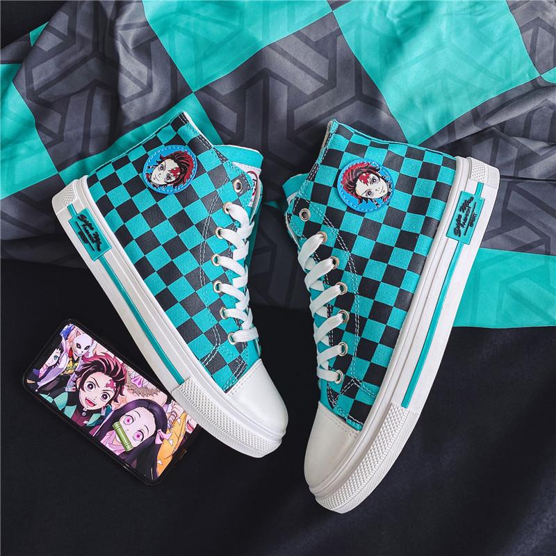 Checkered Tanjiro Shoes