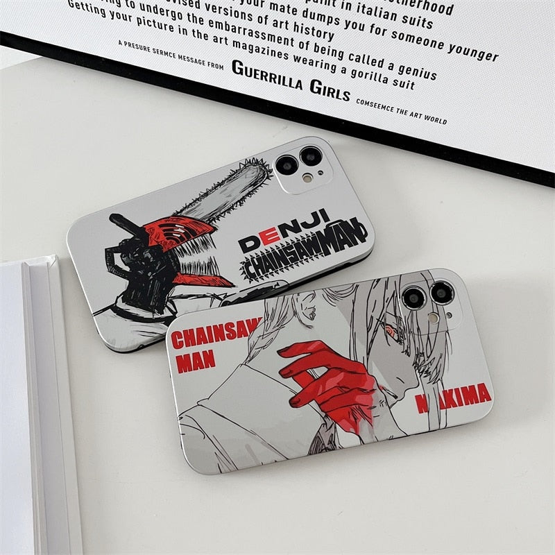 Makima and Denji CM IPhone Cases