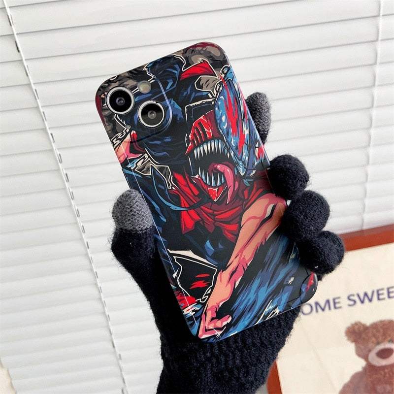 Chainsaw Man Pattern iPhone Case
