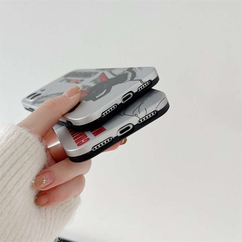 Makima and Denji CM IPhone Cases