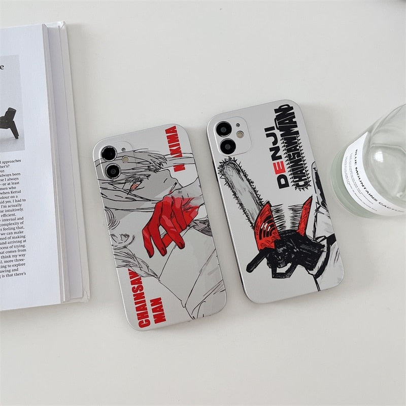 Makima and Denji CM IPhone Cases
