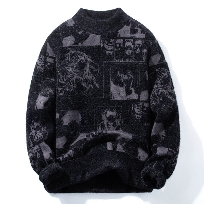 Oversized Anime Sweater Crewneck