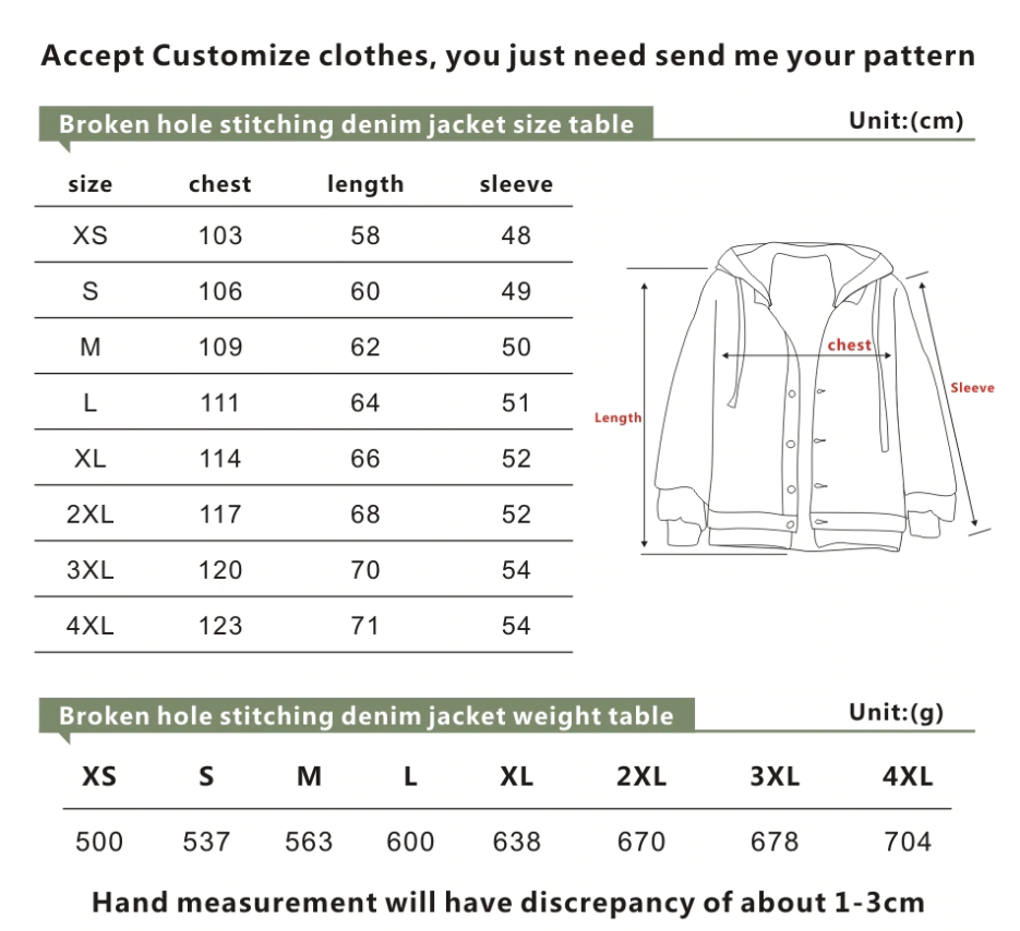 One Piece Luffy Men's and Women's Denim Jacket Hoodie