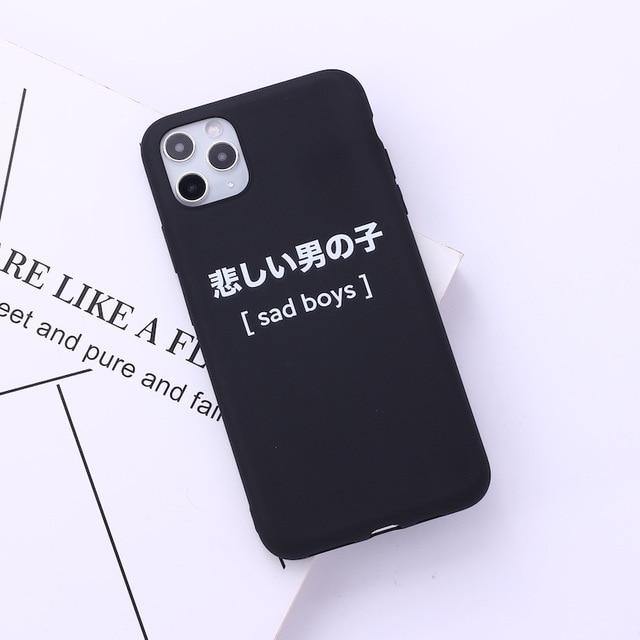 Minimalist Japanese Harajuku Manga Phone Case - animeweebcity
