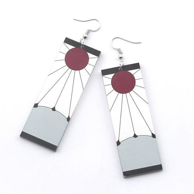 Demon Slayer Kimetsu no Yaiba Blade of Ghost Earrings For Cosplay Jewelry Accessories Gift - animeweebcity