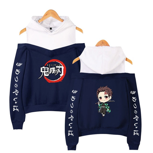 Nezuko Off Shoulder Hoodie