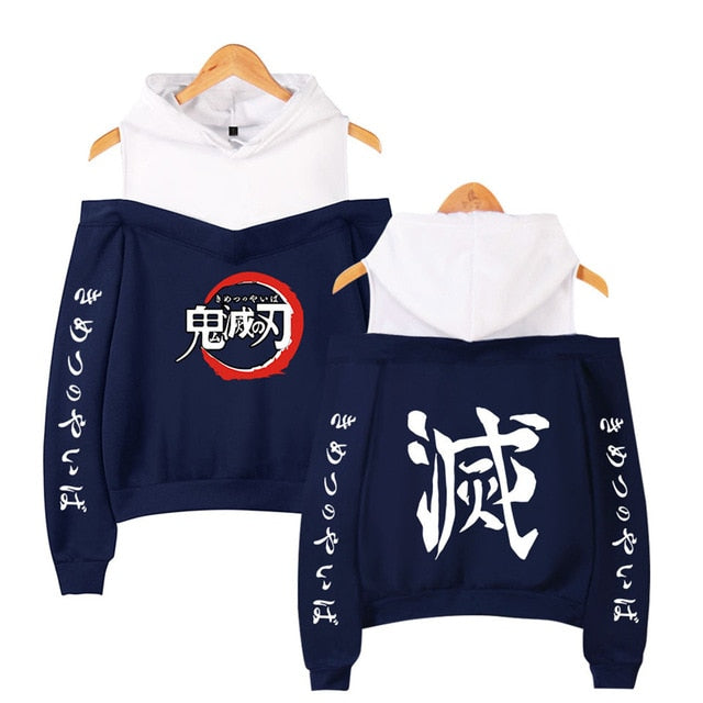 Nezuko Off Shoulder Hoodie