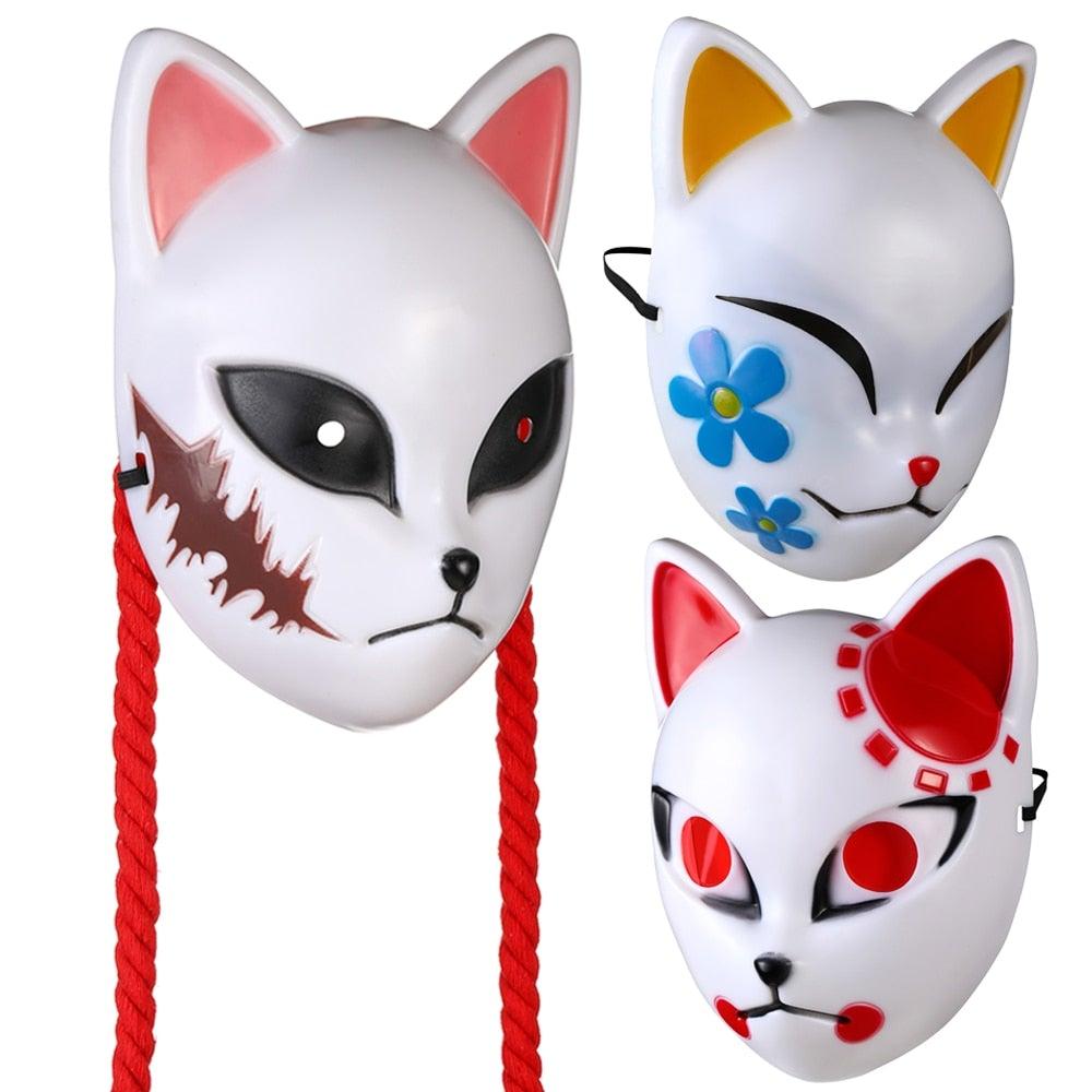 Anime Demon Slayer LED Cosplay Mask - animeweebcity