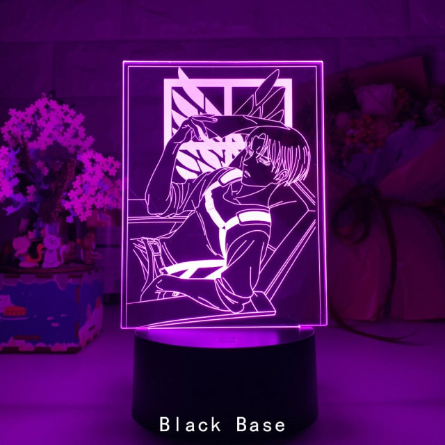 Attack On Titan Levi Ackerman 3D LED Lights/ Lamps