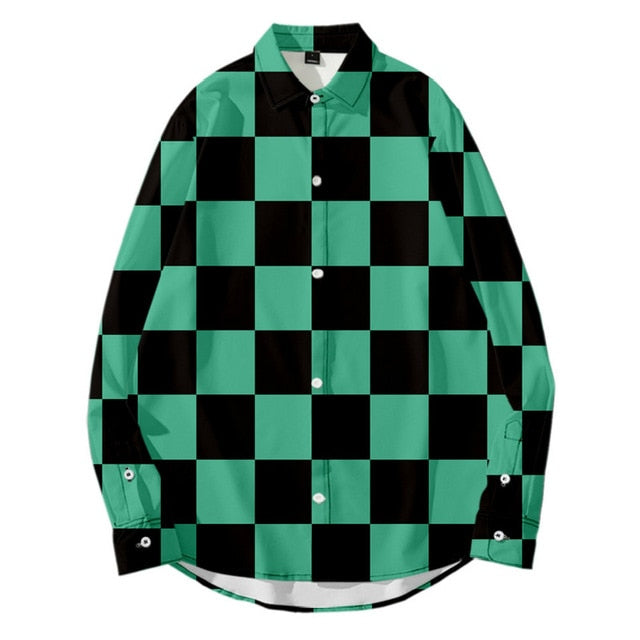 Tanjiro Nezuko Zenitsu and more Loose Button Down Shirt