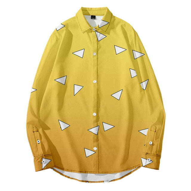 Tanjiro Nezuko Zenitsu and more Loose Button Down Shirt