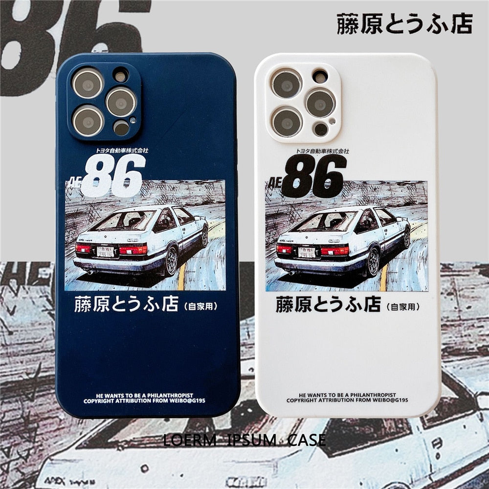 Initial D AE86 Tail Light IPhone Case
