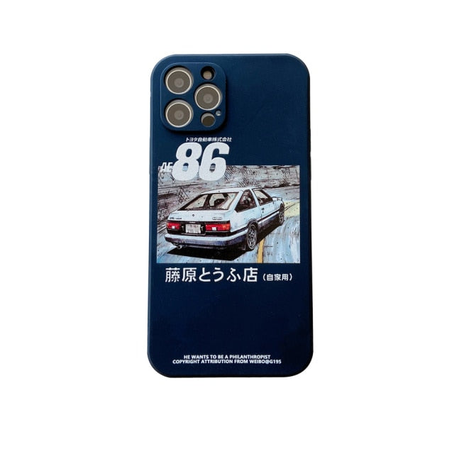 Initial D AE86 Tail Light IPhone Case
