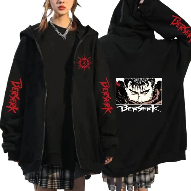 Berserk Zip Hoodies