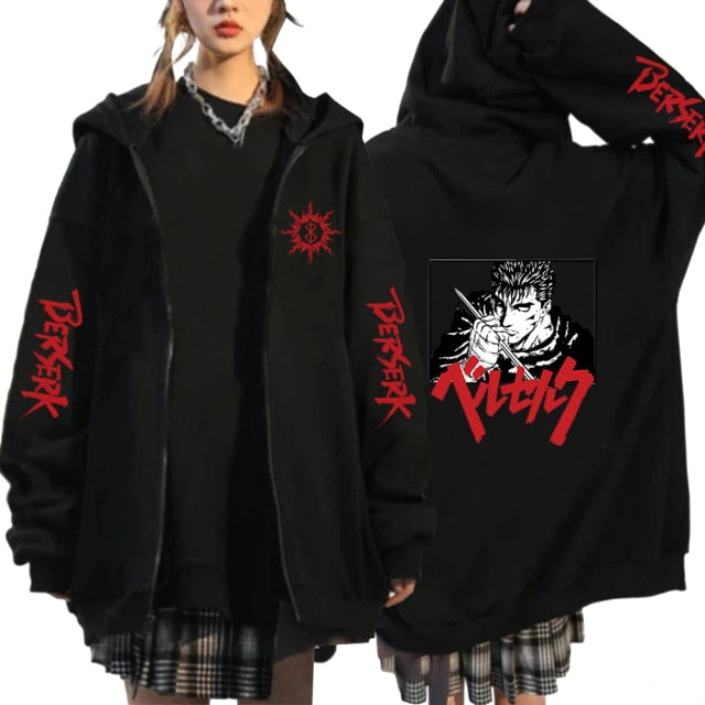 Berserk Zip Hoodies