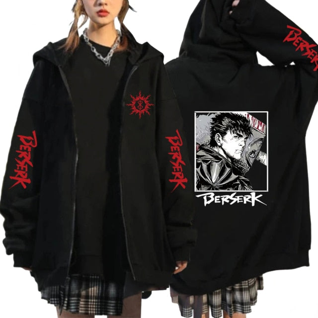 Berserk Zip Hoodies