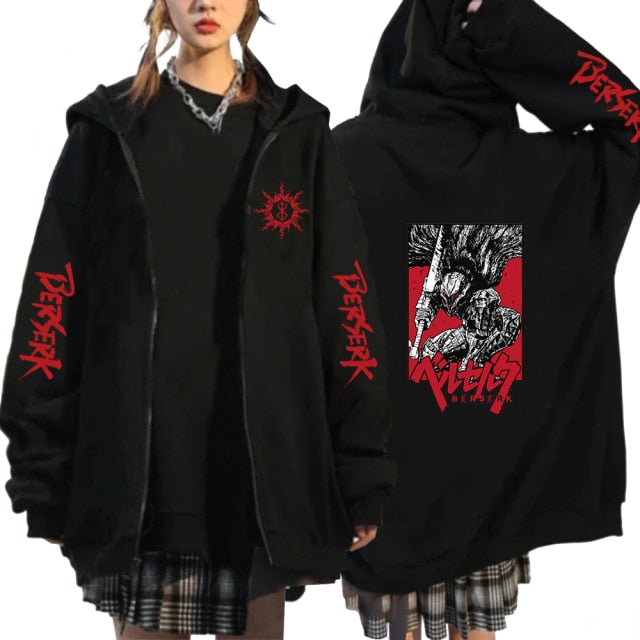 Berserk Zip Hoodies