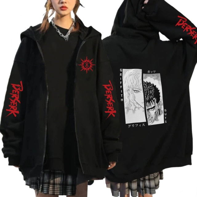 Berserk Zip Hoodies