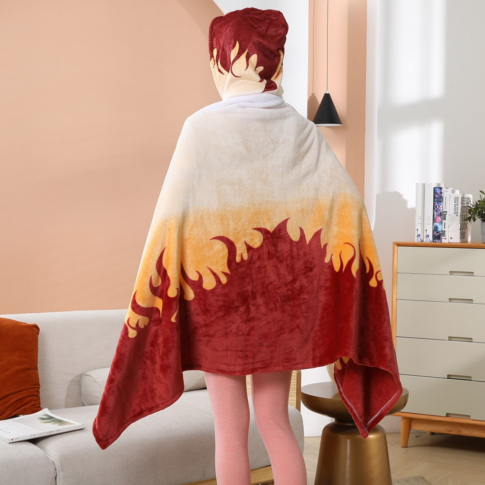 Tanjiro Zenitsu Giyuu Kyoujurou Shinobu Soft Warm Cloak Hoodie