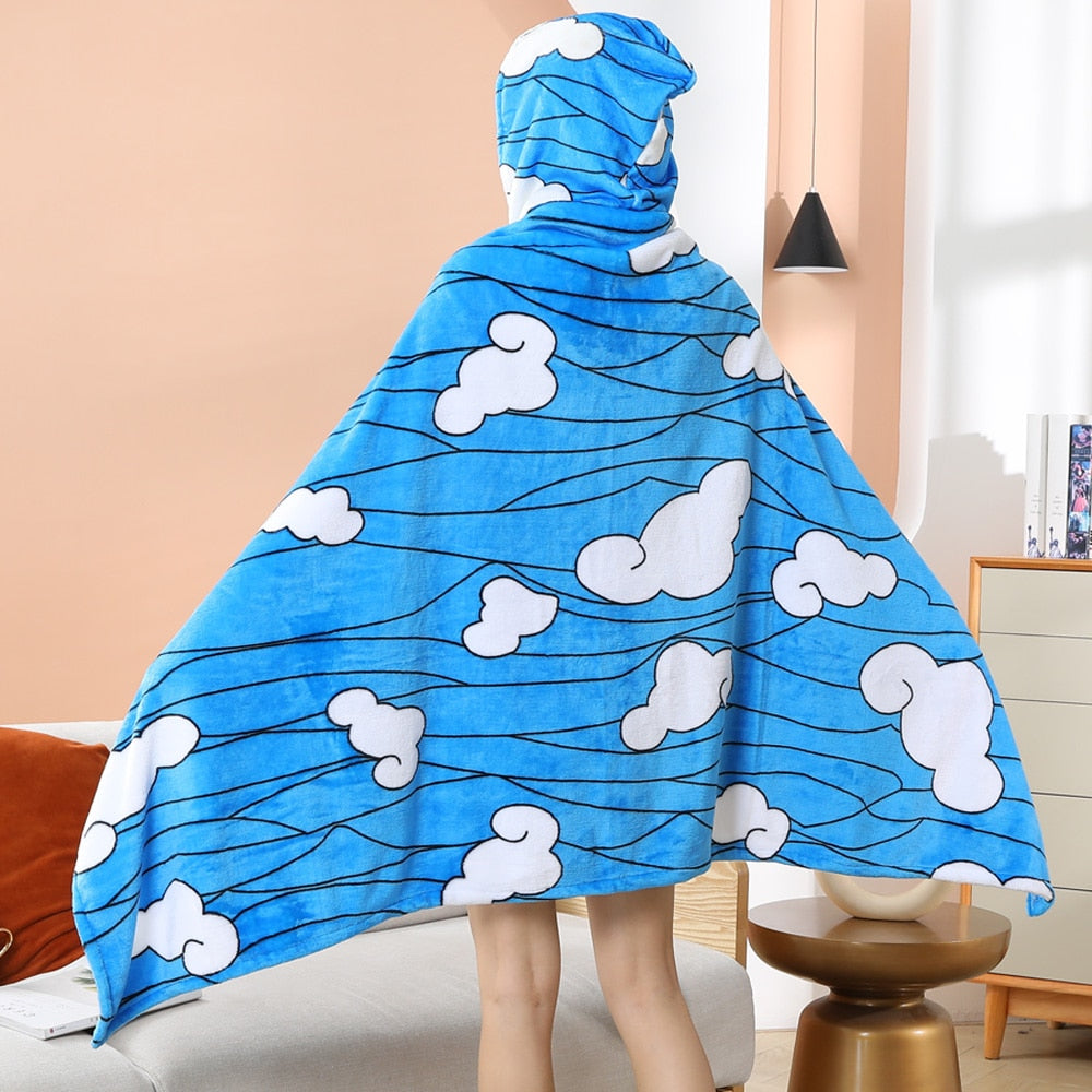 Tanjiro Zenitsu Giyuu Kyoujurou Shinobu Soft Warm Cloak Hoodie