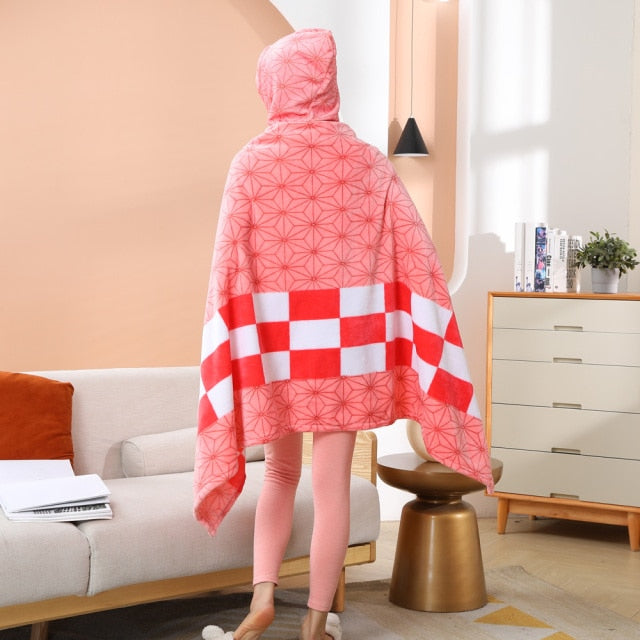 Tanjiro Zenitsu Giyuu Kyoujurou Shinobu Soft Warm Cloak Hoodie