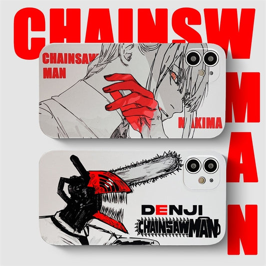 Makima and Denji CM IPhone Cases