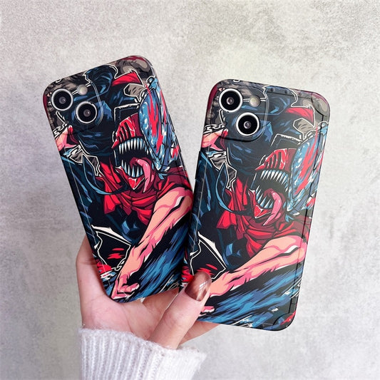 Chainsaw Man Pattern iPhone Case