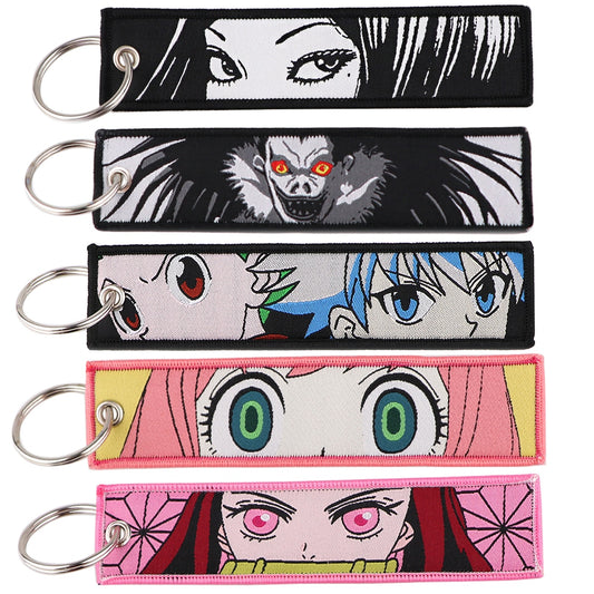 Anime Embroidery KeyChain