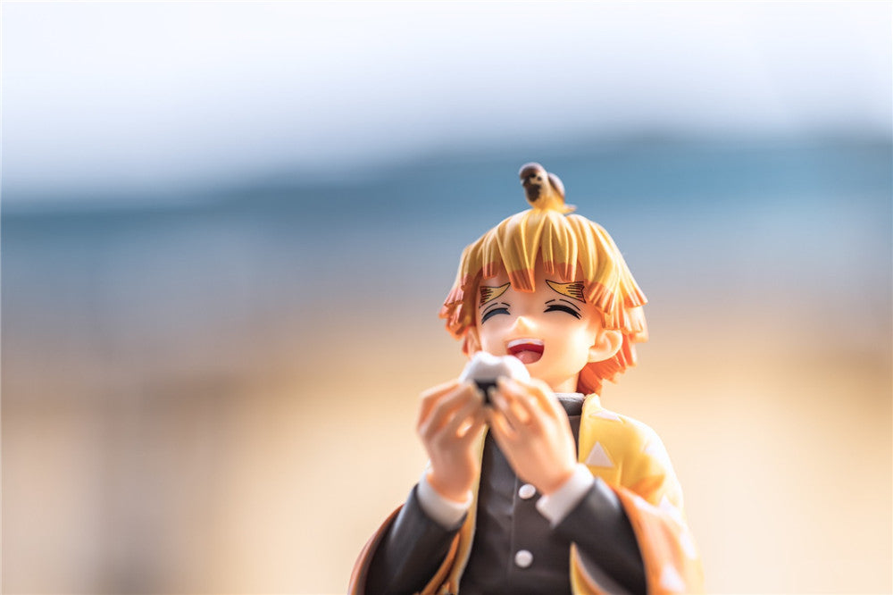 Kamado Tanjiro/Zenitsu/Inosuke Eat Rice Balls Figures